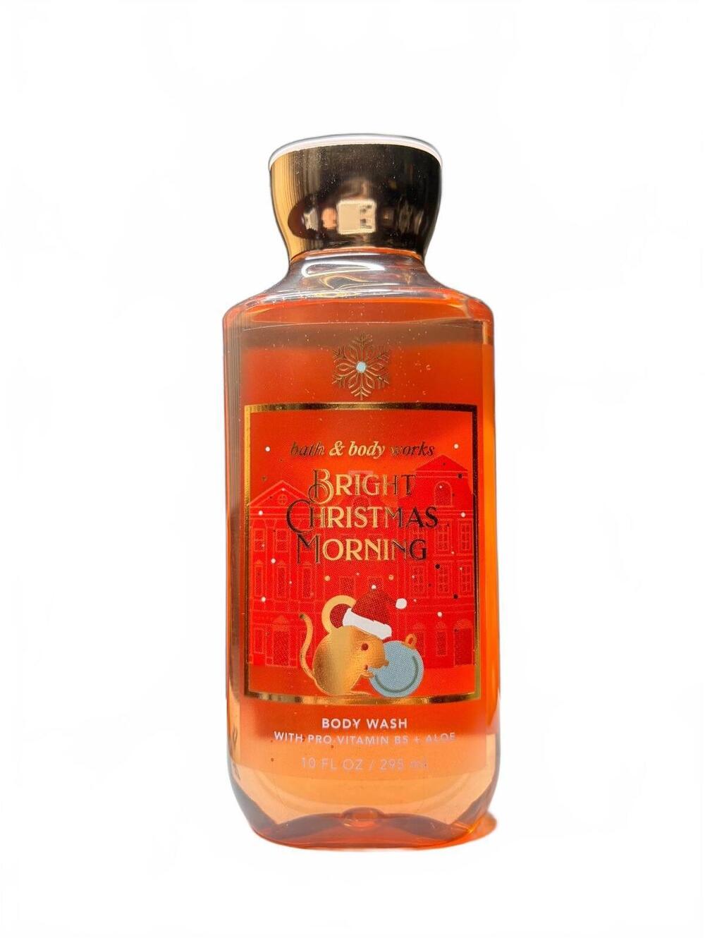 Bath & Body Works Bright Christmas Morning Gel Body Wash 10oz Berry Apple NEW